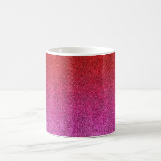 Fallende Valentine Glitzer Gradient Kaffeetasse (Mittel)