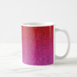 Fallende Valentine Glitzer Gradient Kaffeetasse