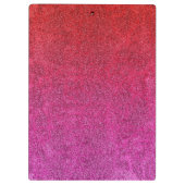 Fallende Valentine Glitzer Gradient Klemmbrett (Rückseite)