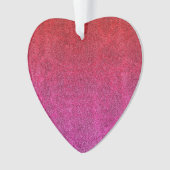 Fallende Valentine Glitzer Gradient Ornament (Vorderseite)