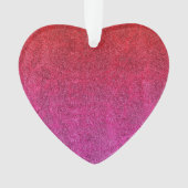 Fallende Valentine Glitzer Gradient Ornament (Vorderseite)