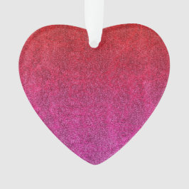 Fallende Valentine Glitzer Gradient Ornament