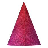 Fallende Valentine Glitzer Gradient Partyhütchen (Rückseite)