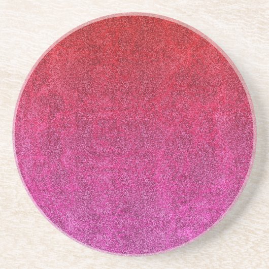 Fallende Valentine Glitzer Gradient Untersetzer (Vorne)