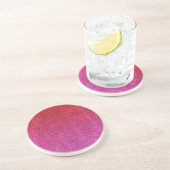 Fallende Valentine Glitzer Gradient Untersetzer (Seite)