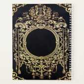 Fallende Verzierte Goldrahmen Planer (Rückseite)