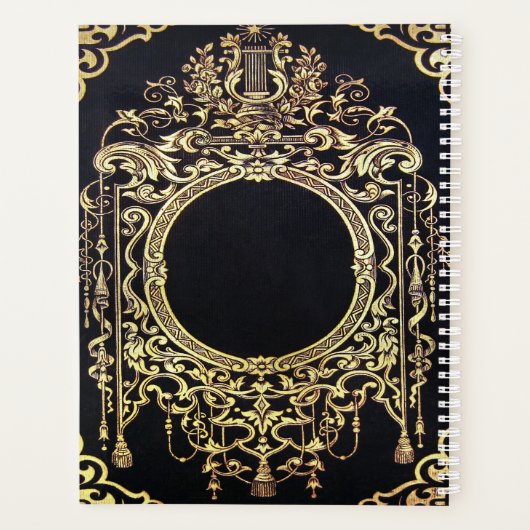 Fallende Verzierte Goldrahmen Planer (Rückseite)