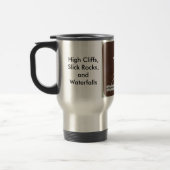 Fallende Wasserfallwanderer-Reise-Tasse Reisebecher (Links)