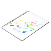 Fallende Wasserfarbenlöcher Notizblock (Linke Seite)