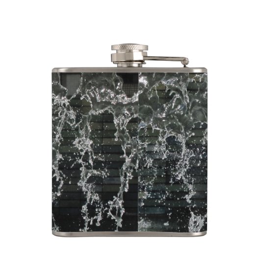 Fallende Wasserflasche Flachmann (Rückseite)