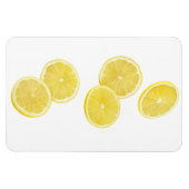 Fallende Zitronenstücke Magnet (Horizontal)