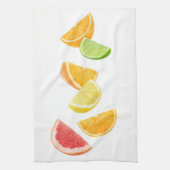 Fallende Zitrusscheiben Küchentuch (Vertikal)