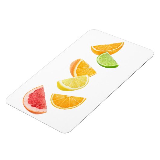 Fallende Zitrusscheiben Magnet (Linke Seite)