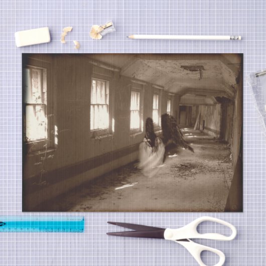 Fallender Asyl-Engel Seidenpapier (Handwerk)