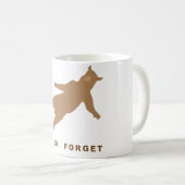 Fallender Bär Kaffeetasse (VorderseiteRechts)