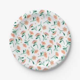 Fallender Blumen-PapierTeller Pappteller