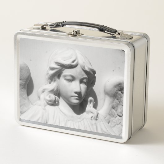 Fallender Engel in Trauer Metall Lunch Box (Vorderseite)