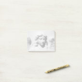 Fallender Engel in Trauer Post-it Klebezettel (Auf Schreibtisch)