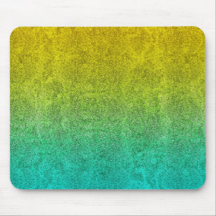 Fallender Glitzer des Sonnenaufgangs im Ozean Mousepad