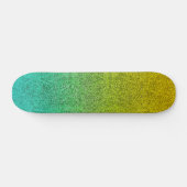 Fallender Glitzer des Sonnenaufgangs im Ozean Skateboard (Horizontal)