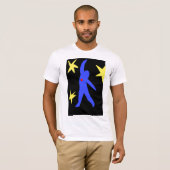 Fallender ~ moderne Kunst ~ T - Shirt (Vorne ganz)