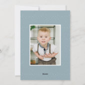 Fallender Schnee Whimsical 2 Foto Feiertagskarte (Rückseite)