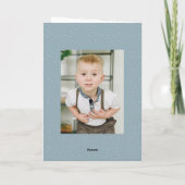 Fallender Schnee Whimsical 2 Foto Feiertagskarte (Rückseite)