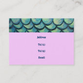 Fallender Stern des Eulen-Kunst-Fang-A Visitenkarte (Rückseite)