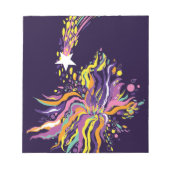 Fallender Stern. Notizblock (Vorderseite)