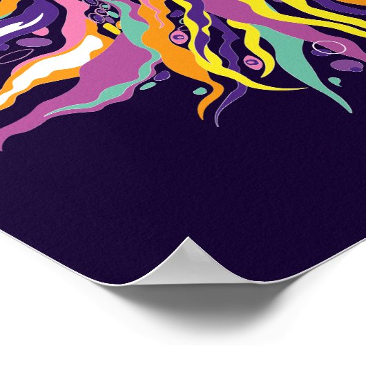 Fallender Stern. Poster (Ecke)