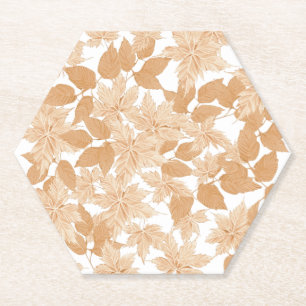 Fallender Untersetzer des Herbstpapiers