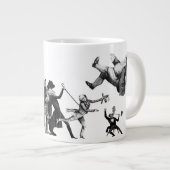 Fallender Zirkus Jumbo-Tasse (Vorderseite Rechts)
