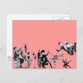 Fallender Zirkus Postkarte (Vorne/Hinten)