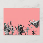 Fallender Zirkus Postkarte (Vorderseite)