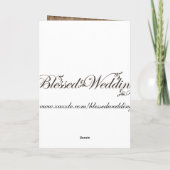 fallendes Ahorn Blätter Hochzeit Danke Karte (Rückseite)