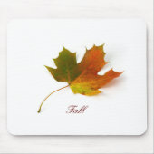 Fallendes Blatt Mousepad (Vorne)