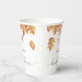 Fallendes Blätter Brautparty Pappbecher (Rechts)