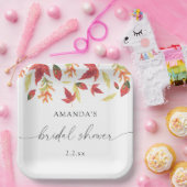 Fallendes Blätter Brautparty Pappteller (Party)