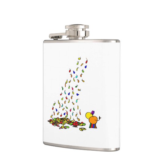 fallendes Blätter Flachmann (Links)