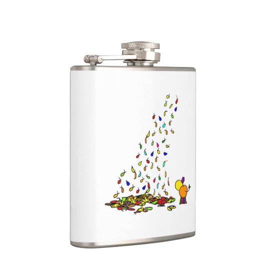 fallendes Blätter Flachmann (Rechts)