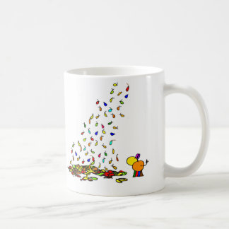 fallendes Blätter Kaffeetasse