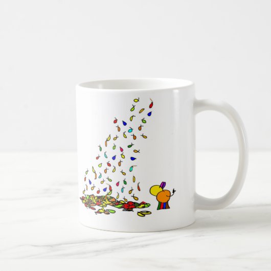 fallendes Blätter Kaffeetasse (Rechts)