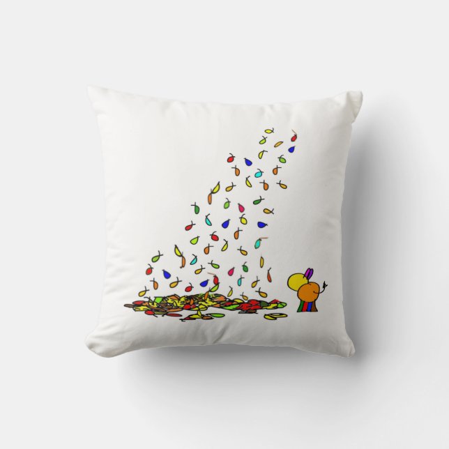 fallendes Blätter Kissen (Vorderseite)