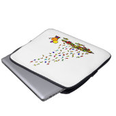 fallendes Blätter Laptopschutzhülle (Vorne Knopf)