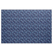 Fallendes blaues Schneeflocken-Muster Stoff (Fat Quarter (45,7 x 55,9 cm))