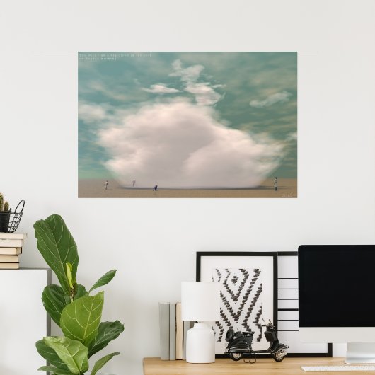 Fallendes Cloud Poster (Heimbüro)