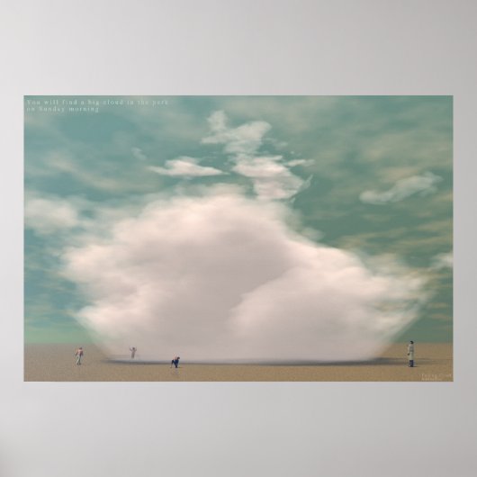 Fallendes Cloud Poster (Vorne)
