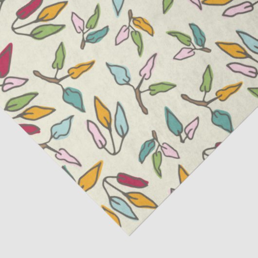 Fallendes Ficus-Blätter-Gewebepapier Seidenpapier (Ausschnitt)