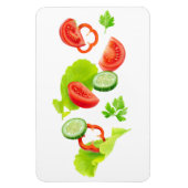 Fallendes frisches Gemüse Magnet (Vertikal)