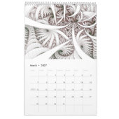 "Fallendes" gewundenes Fraktal Kalender (Mär 2027)